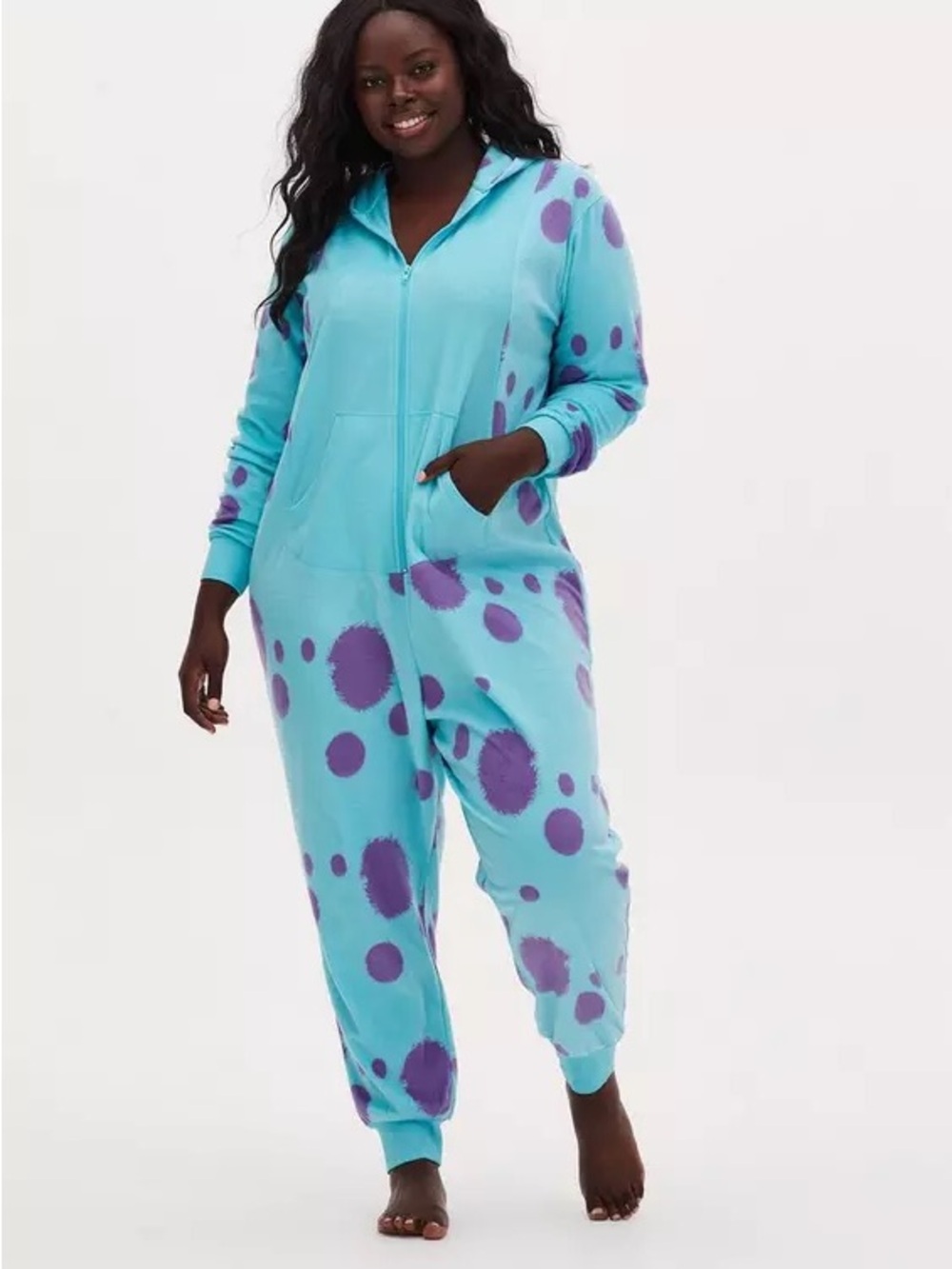💜 Scaring is Caring! Torrid x Disney Pixar Monsters Inc. Sulley Fleece Onesie 😱 - Picture 2 of 3